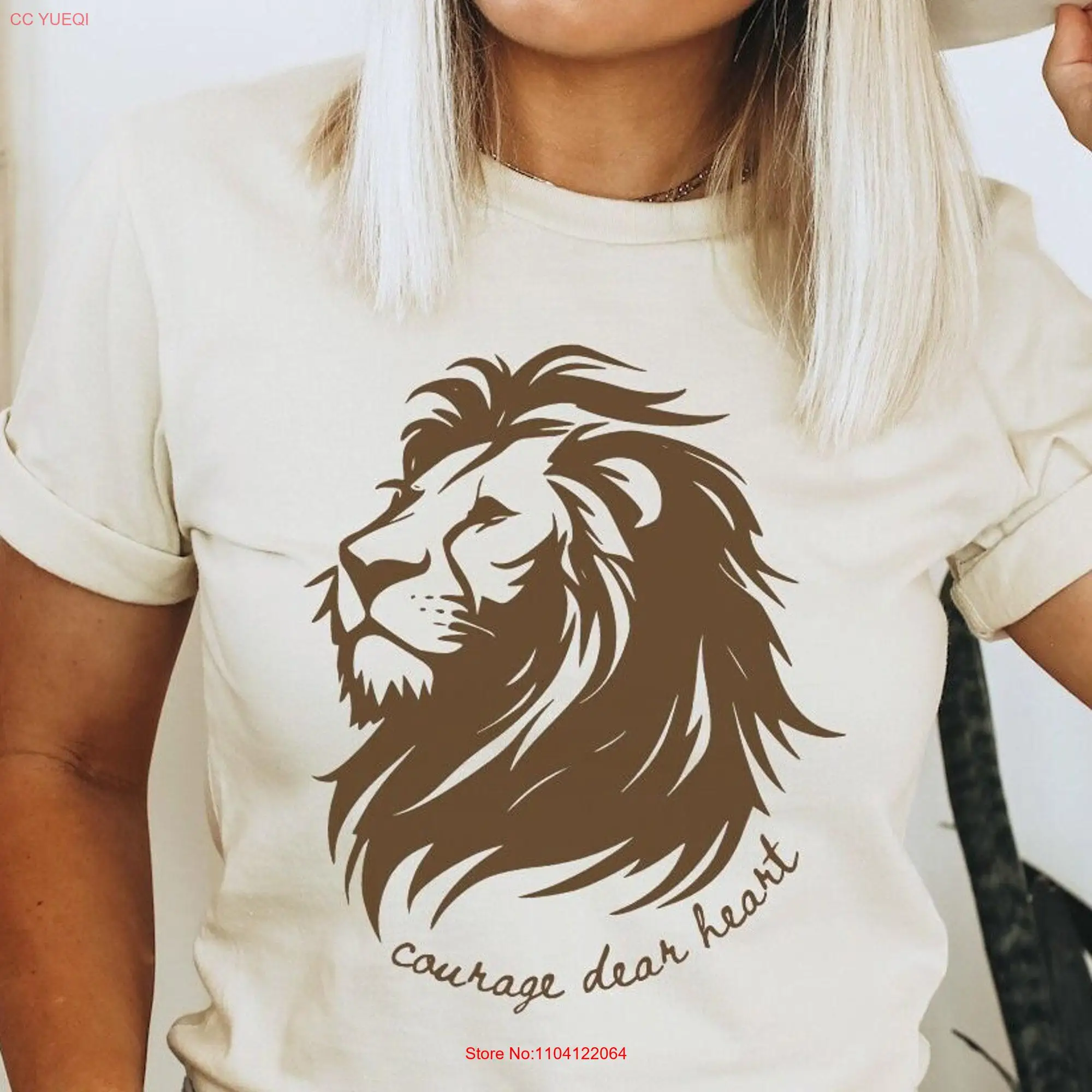 Narnia Chronicles of T Shirt Courage Dear Heart The Lion Book Lover Bookish Worm Club Library long or short sleeves