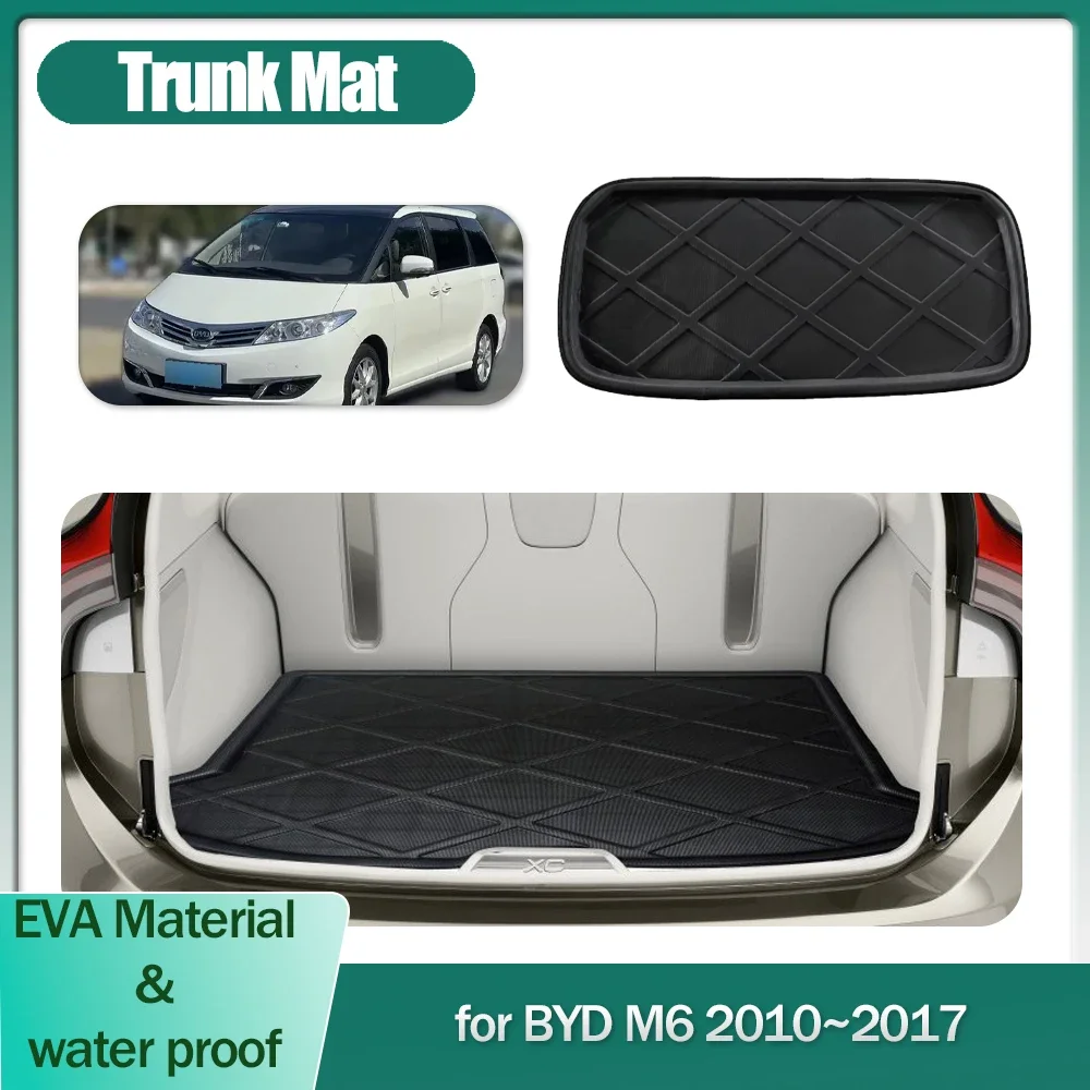 

Коврик в багажник автомобиля для BYD M6 2010 ~ 2017 2011 2012 2013 2014 Подкладка для багажника Коврик для багажника Коврик для багажа Водонепроницаемый чехол Аксессуары