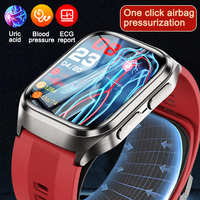 New AI Diagnosis Blood Lipids Uric Acid Smart Watches Air Pump Accurate Blood Pressure Airbag Bluetooth Call ECG Health Watches