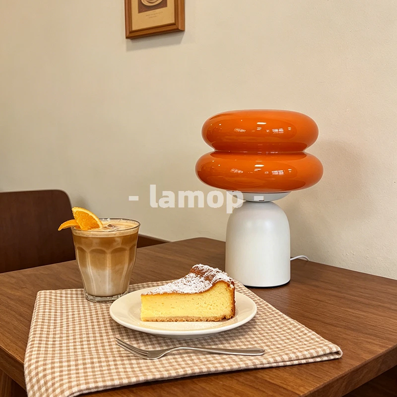 Bar table lamp mushroom lamp ambient lighting for bedroom dining room café and bar booth European‑style small table lamp