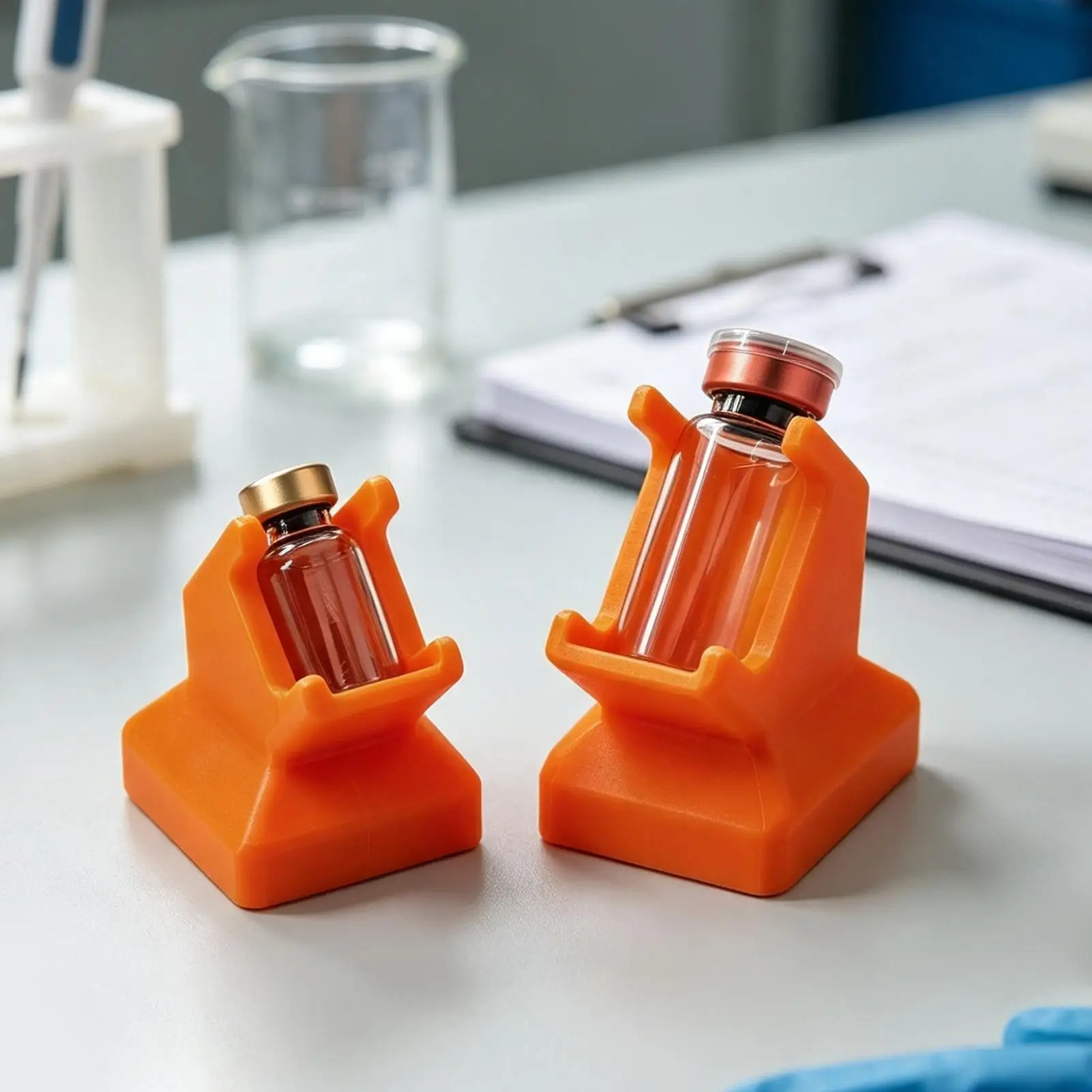 Vial Label Applicator 2 Pack Bottle Labeling Alignment Tool Precision Guide Desktop Labeling Station for 3mL 10mL Craft DIY