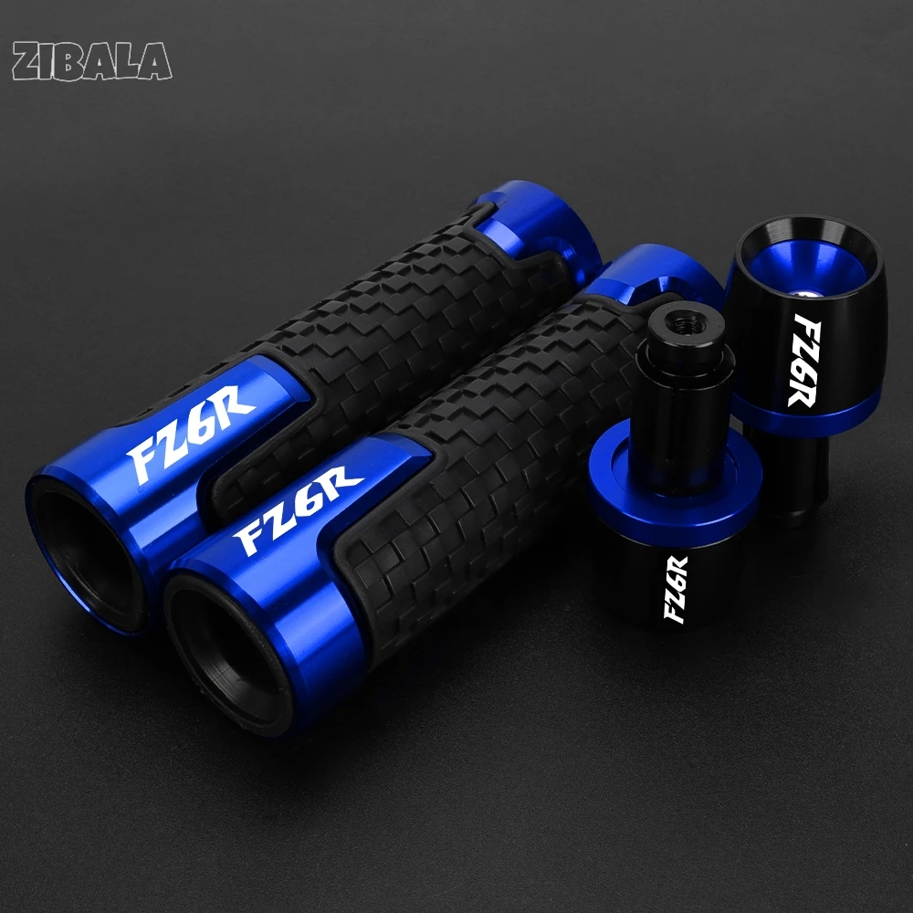 Motorcycle 7/8'' 22MM Handle Bar End Hand Grip Handlebar ends Plug Cover 2025 Fit For YAMAHA FZ6 FZ-6 ZF6N FZ6R FAZER All Year