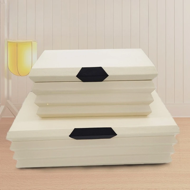 

Кожаная шкатулка для драгоценностей, коллекция колец, сережек, коробки для хранения, современные минималистичные ожерелья, витрина, органайзер для ювелирных изделий, подарок