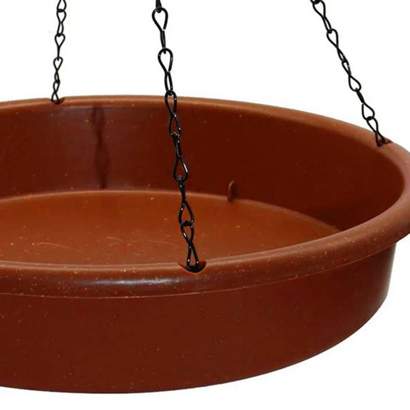 Fontana da bagno per uccelli con piedistallo per irrigatore solare per uccelli robusto e pensile con pompa-AT48