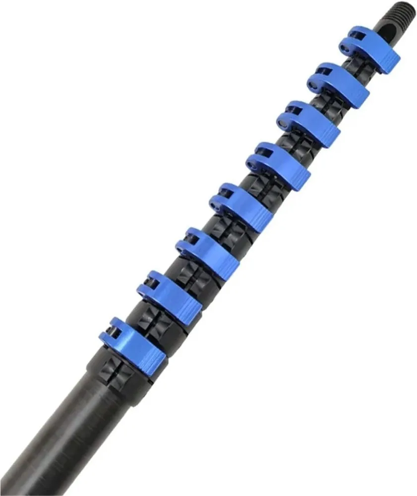 Ultra Long Retractable Carbon Fiber Pole Multifunctional Telescopic Rod For High Reach Cleaning And Object Retrieving