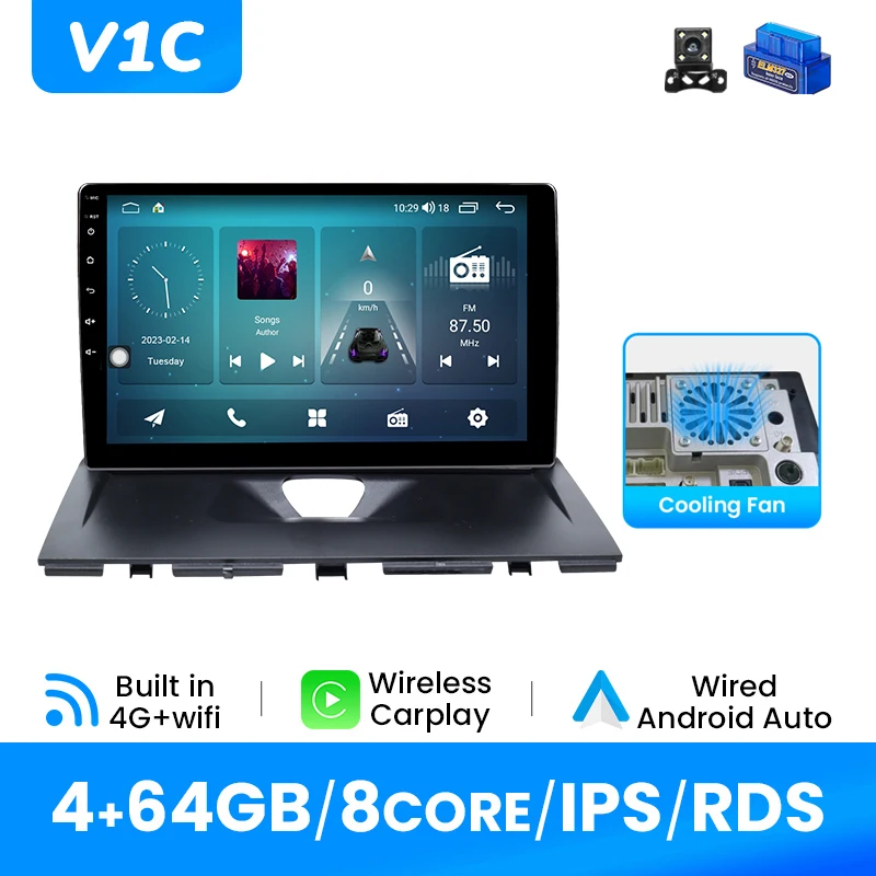 Draadloze Carplay Android 14 Autoradio Speler Voor Peugeot Expert 2007-2016 GPS Navigatie IPS Multimedia DSP 4G Wifi RDS Stereo