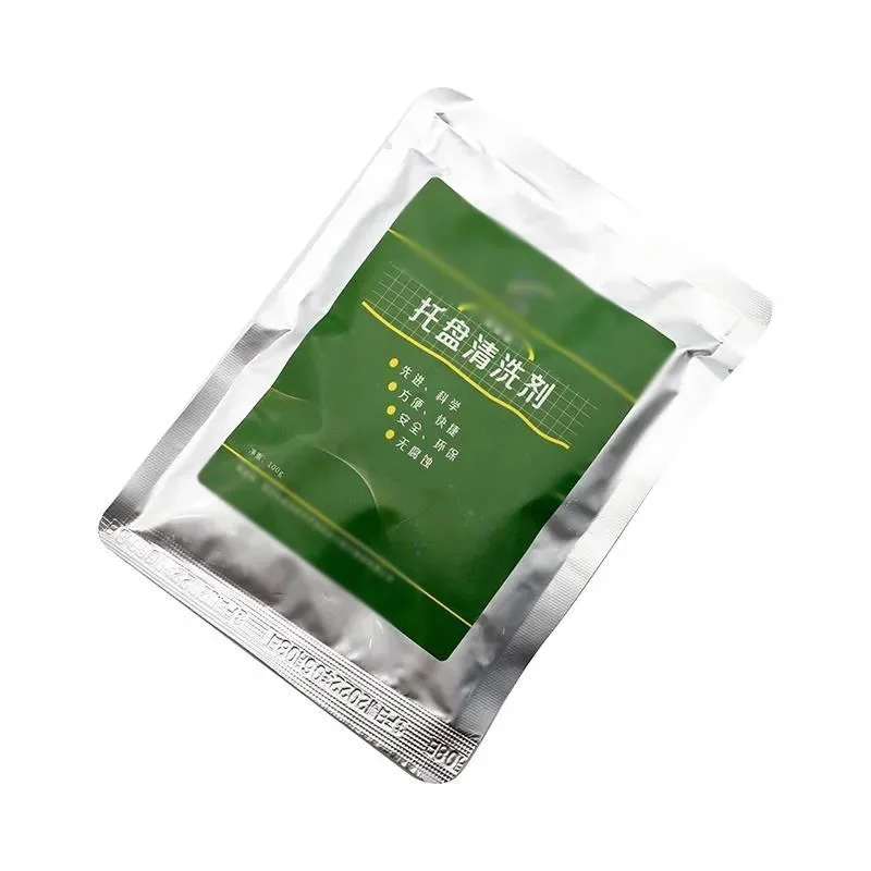 Bandeja Dental de 1/3/5/10 Uds., limpieza disuelta de alta eficiencia en polvo, agente de limpieza de bandeja de alginato, herramientas de Material para el cuidado Dental