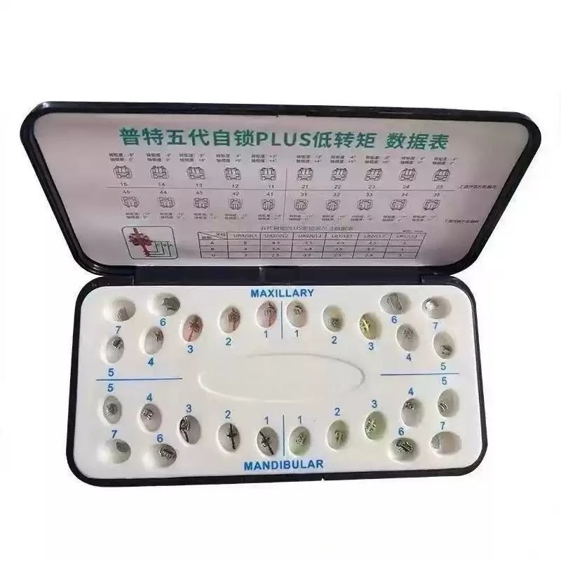 Orthodontics  Buccal Tube Metal MBT Self-locking Bracket Groove PT-5 PLUS 2.0 MBT Standard Torque High Torque Bracket