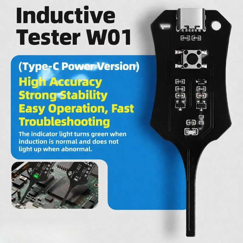 V2.0 W01 Inductance Tester Simple‑operation High‑precision Stable Measuring Gadget Detect Electronic Component Parameters