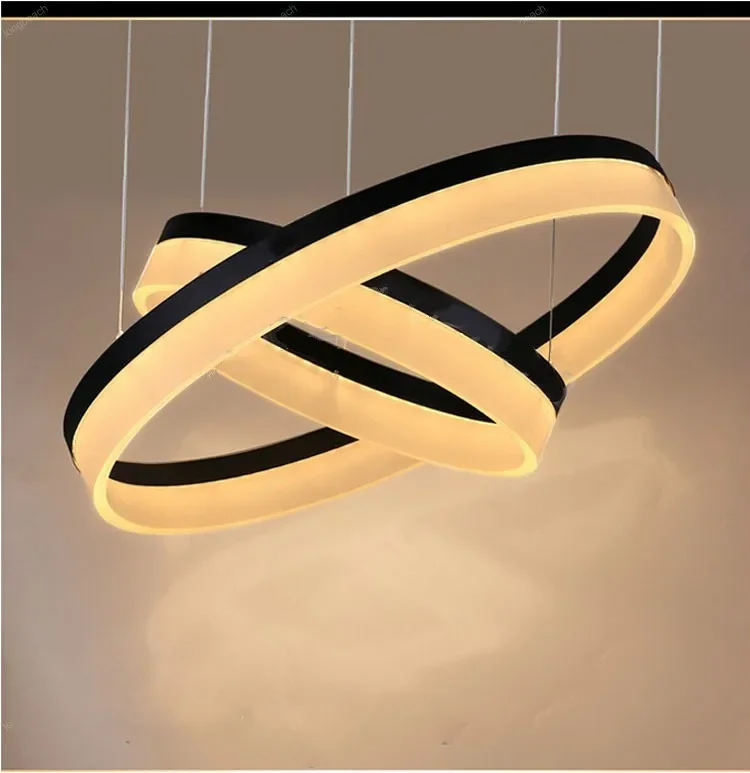 NEW Modern LED Chandelier  Acrylic Round LED Light Fixture DIY Style Wire Adjustable LED Lamp for Hotel,Living Dining room