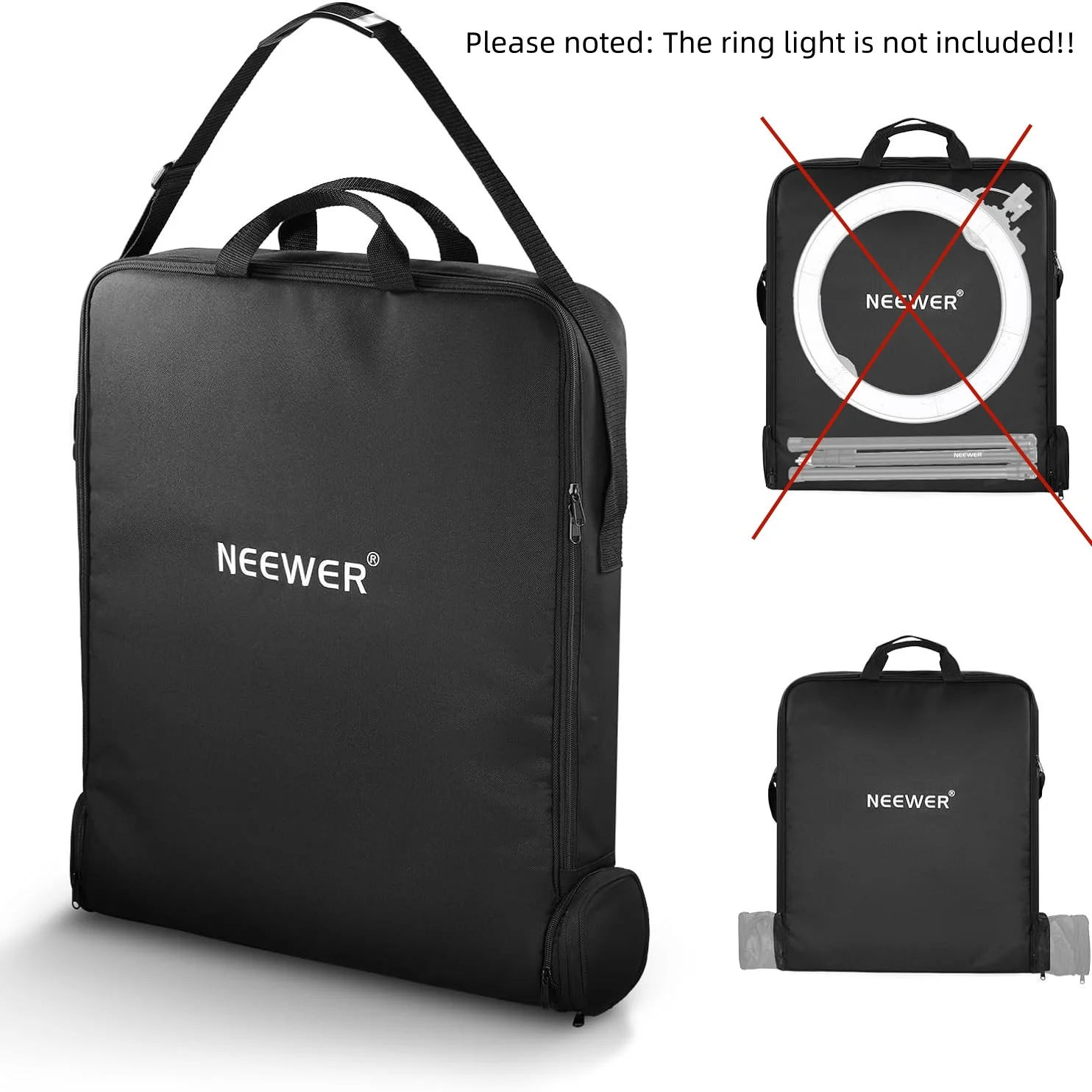 

NEEWER Защитная нейлоновая сумка для переноски с отделением для хранения диагональю 18 дюймов