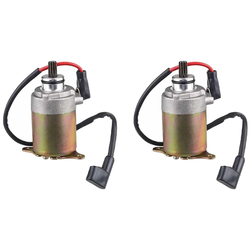 2Pcs Motorcycle Starter Engine Starter Motor 35850-286-007 35850-286-027 For ATV Dirt Bike Scooter Everest Magnum 125