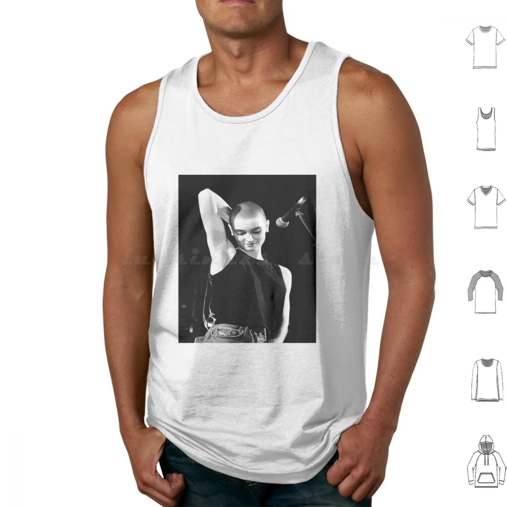 Música regatas colete sem mangas Sinead Oconnor Alternativa Indie Sinead Oconnor Concert Lady Rocker Music