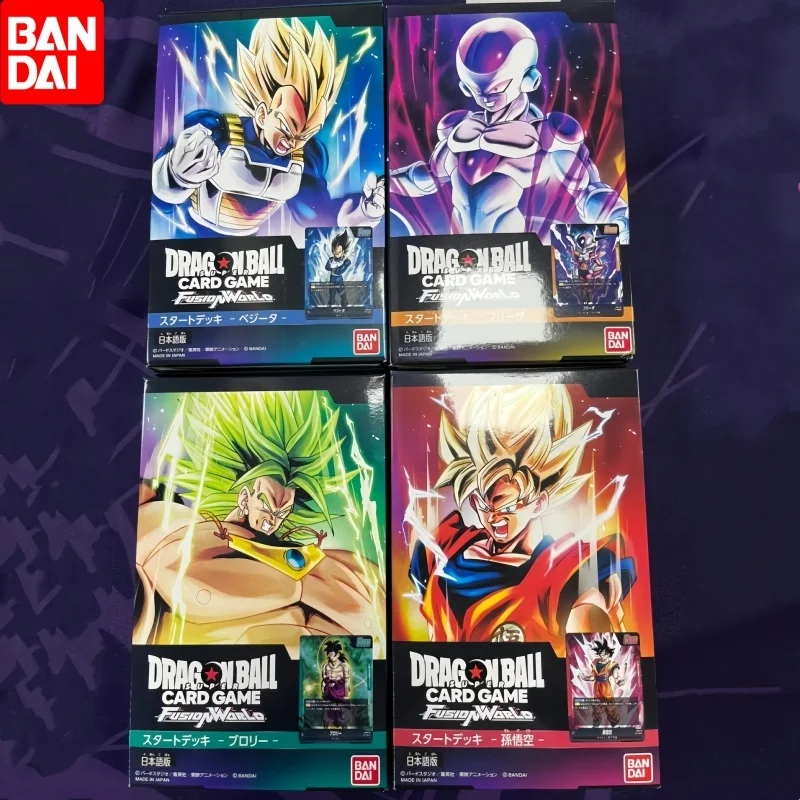 Bandai Dragon Ball Super Tcg Fs01 02 03 04 Fusion World Starter Deck Son Goku Kolekcja handlowa Gra karciana Prezent Zabawka