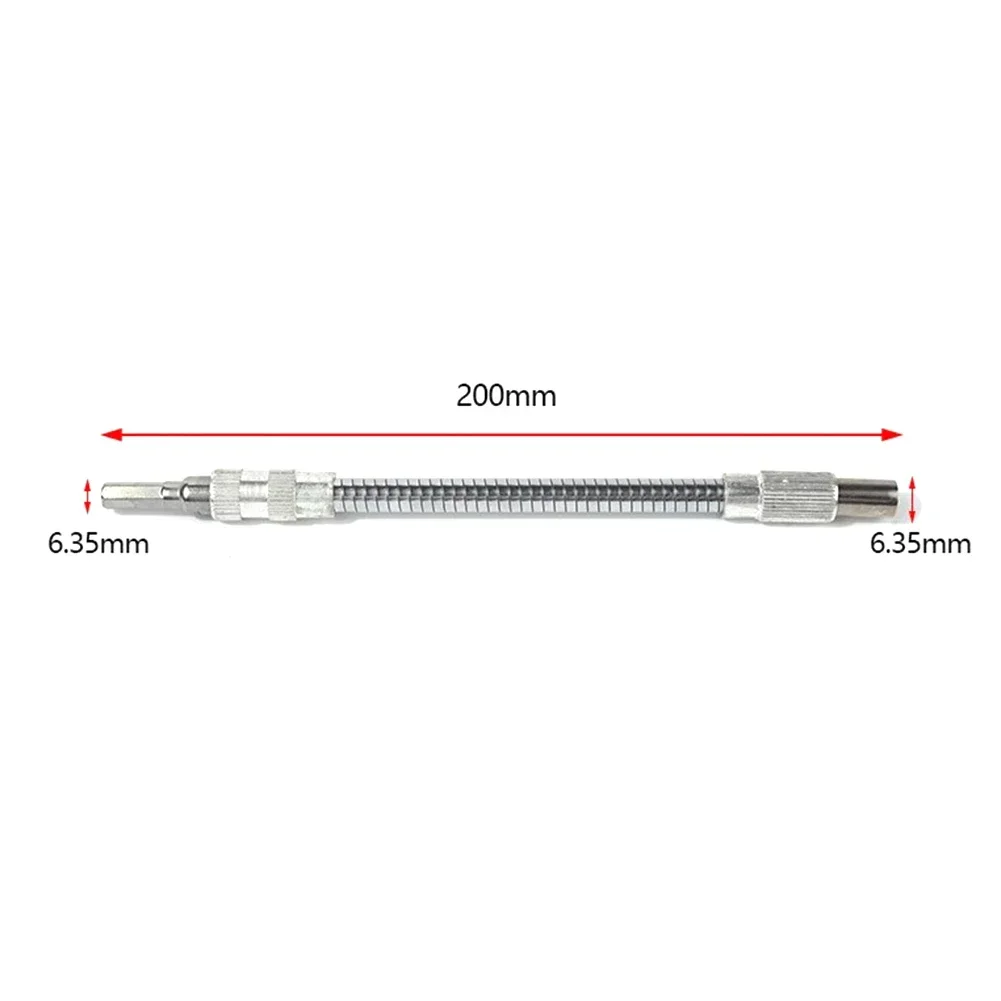 Extension Bit Holder 150/200/300/400mm Extend Rod Flexible Hex Shaft Hexagon Metal Ratchet Replacement Screwdriver