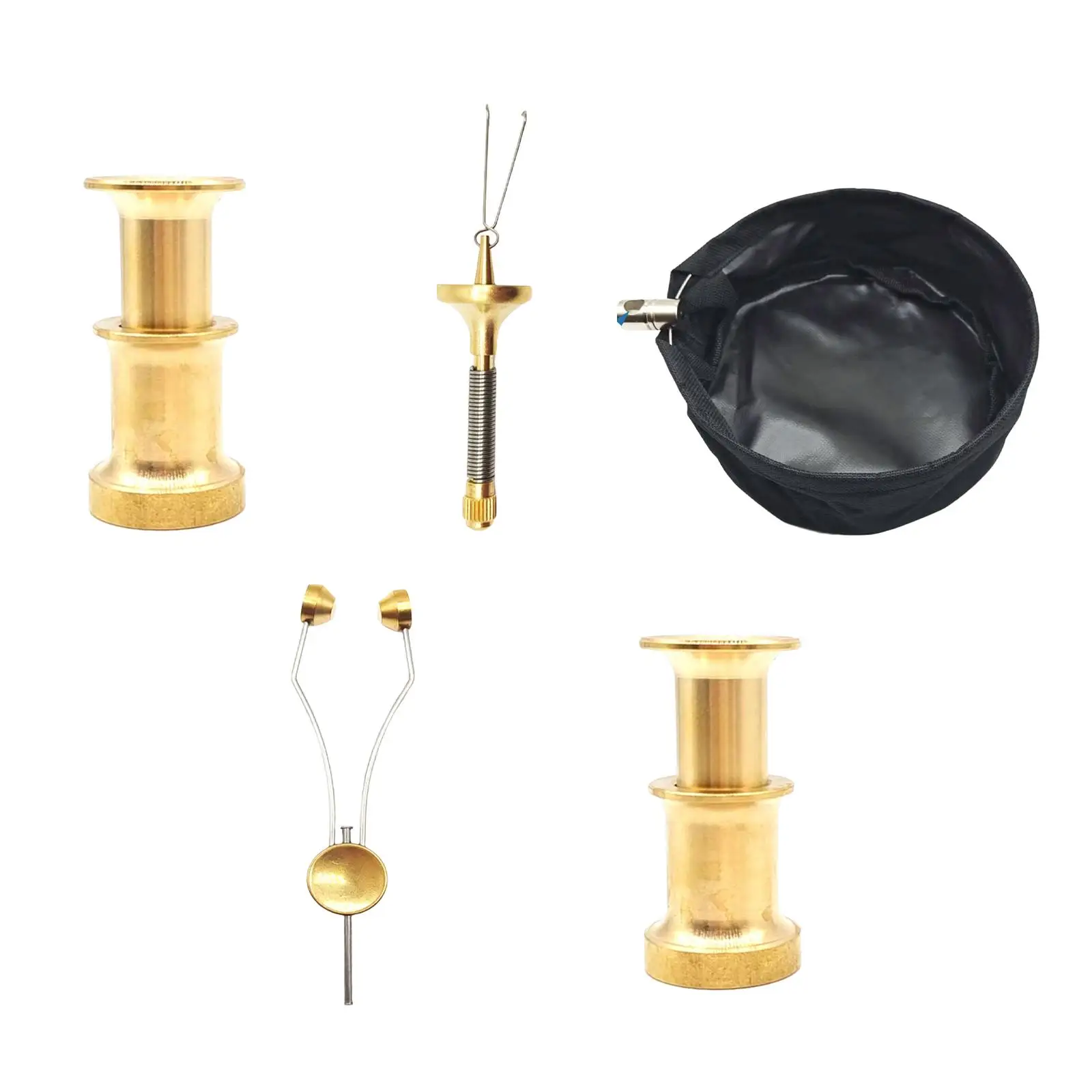 Brass Steel Fly Tying Bobbin Holder Delrin Threader Tool for Fishing Hook Lure Jig Station with Dubbing Twister 2