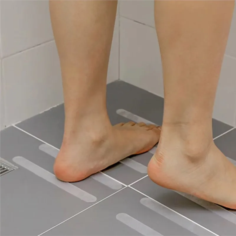 6/12/24pcs Anti Slip Strips Shower Stickers Transparent white black Non Slip Bath Safety Strips for Bathtub Shower Stairs Floor