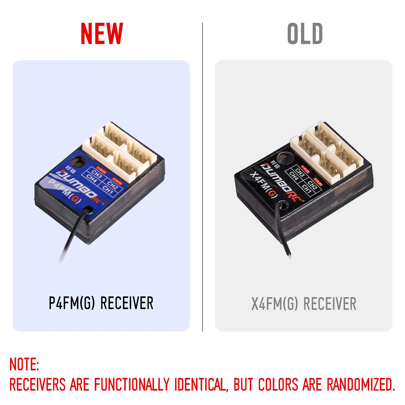 DumboRC-Récepteur gyroscopique X4FM/X4FMG pour voiture et bateau radiocommandés, transmetteur pour X6, X6PM, X5P, DIY