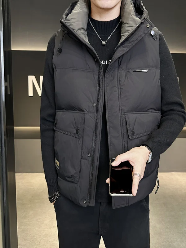 

Легкий утепленный жилет Hong Kong Sle Ins Hat 2025: Модная корейская версия осенне-зимней верхней одежды, пальто-куртка