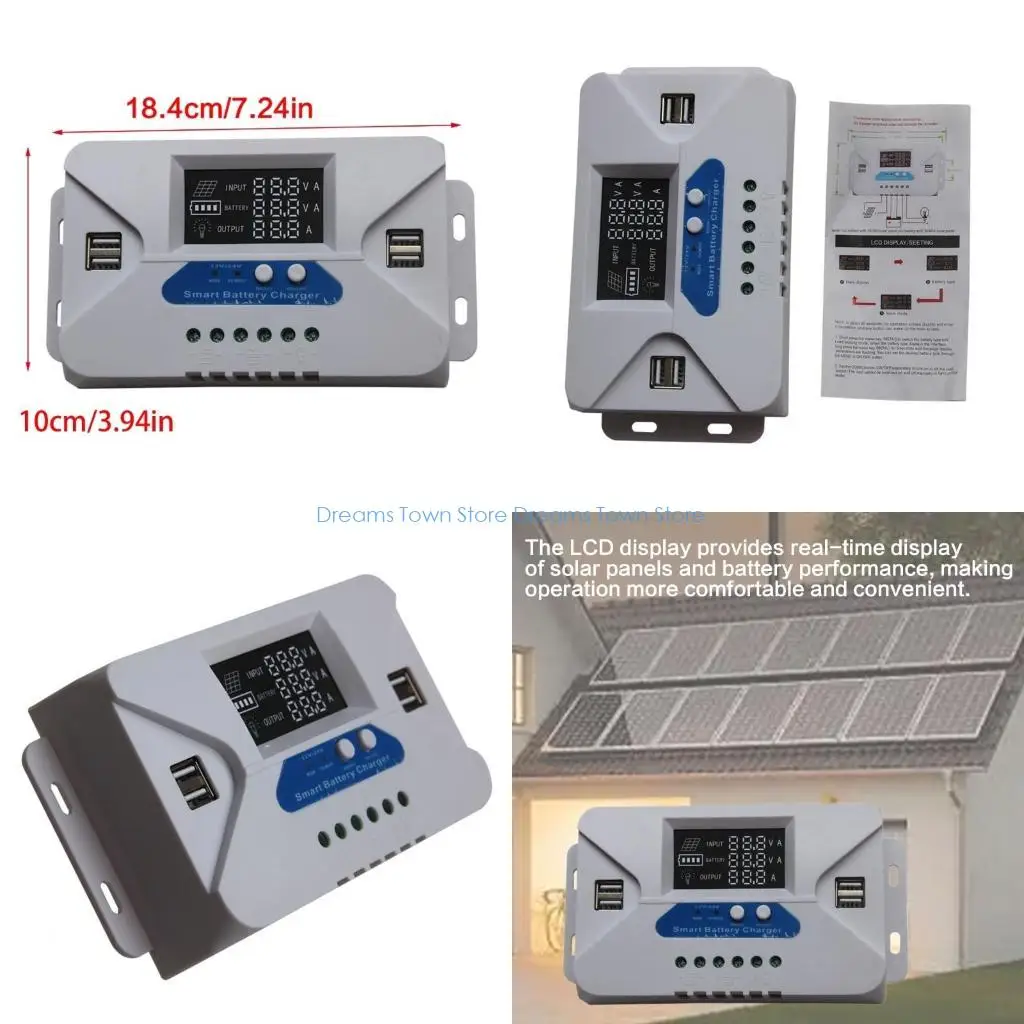 

HX6A LCD Display Solar Regulator Solar Controller 10/20/30/40/50/60A Display