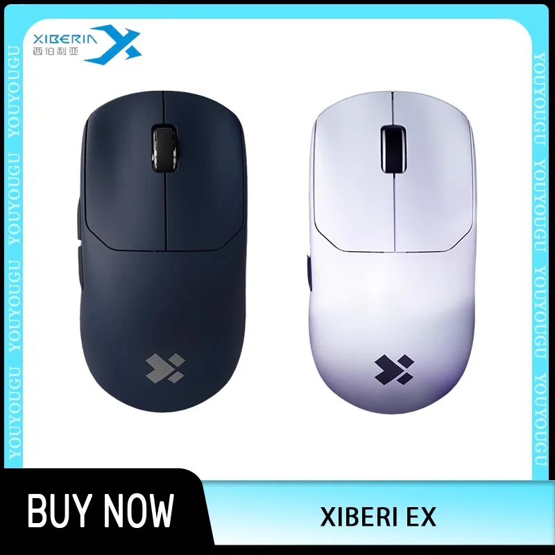 

XIBERI EX Dual Mode Gaming Mouse Dual 8K FPS Киберспортивная мышь PAW3950 2,4G 0,125 мс 45 г Легкие мыши для ПК Gamer Подарки