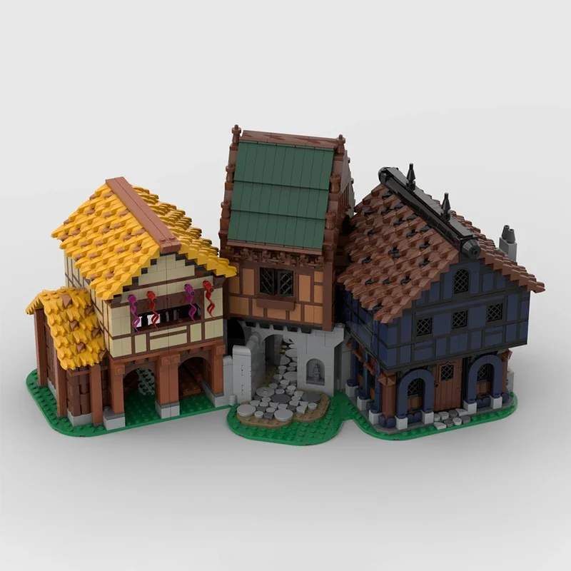 

2497pcs Moc Village Playhouse Castle Building Model Model Bricks DIY Sets Education Assembly Blocks Toy Kids present
