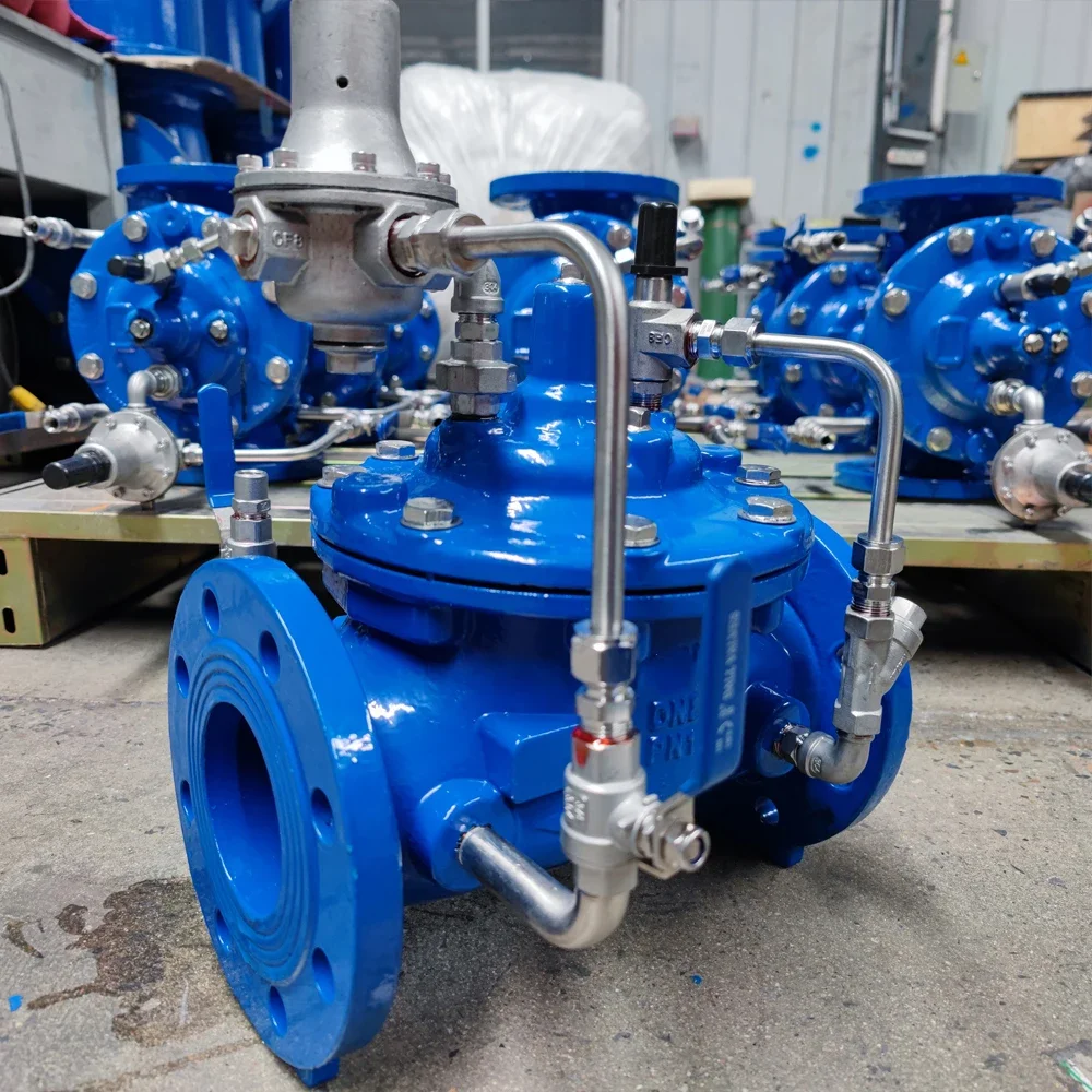 Pn10/16 صمام تعويم كروي ذو شفة مزدوجة لتخفيف الضغط وتخفيض صمام التحكم مع دعم تخصيص OEM