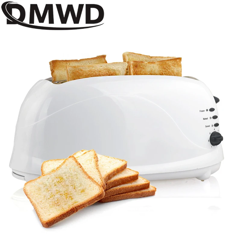 

Household Electric Toaster 4 Slices Slots Automatic Baking Bread Oven Sandwich Maker Heater Warmer Breakfast Machine Toast Grill