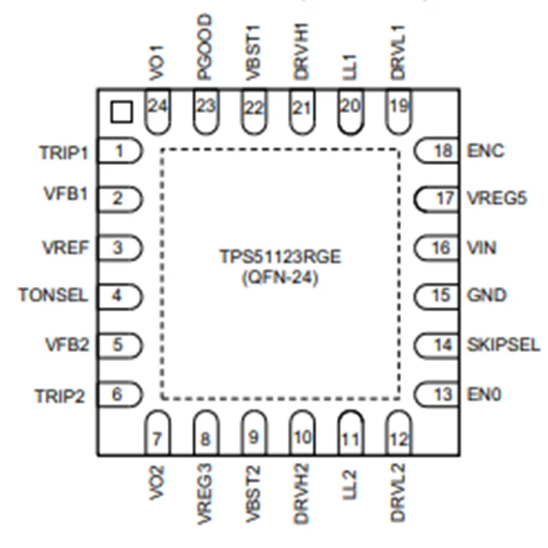 Original TPS51123RGER TPS51123RGE IC In stock Dual-Synchronous,Step-DownController