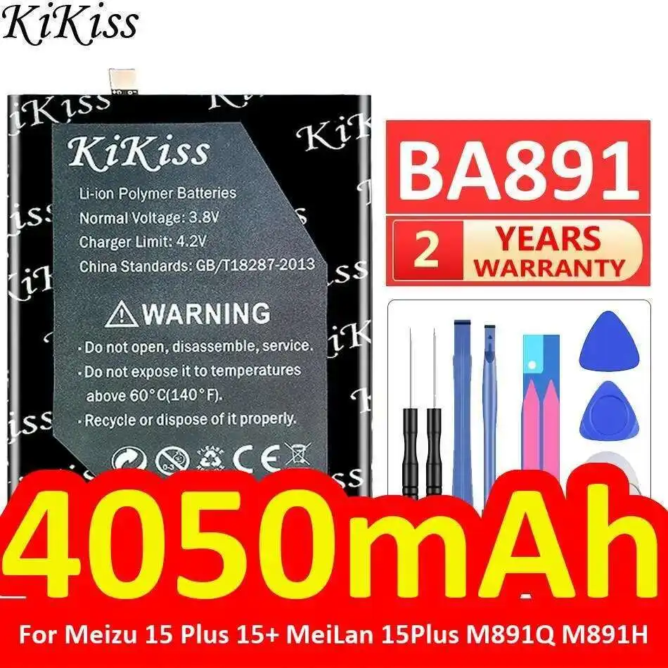 

Environmentally Friendly Mobile Phone Battery High-Efficiency 4050Mah For Meizu 15 Plus 15+ Meilan 15Plus M891Q M891H BA891