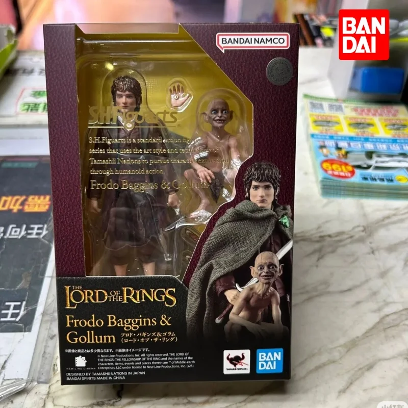 

Bandai SHF the Lord of the Rings Frodo Baggins & Gollum Action Figures Set Anime Collectible Toy Gift Full Finished Model Kit
