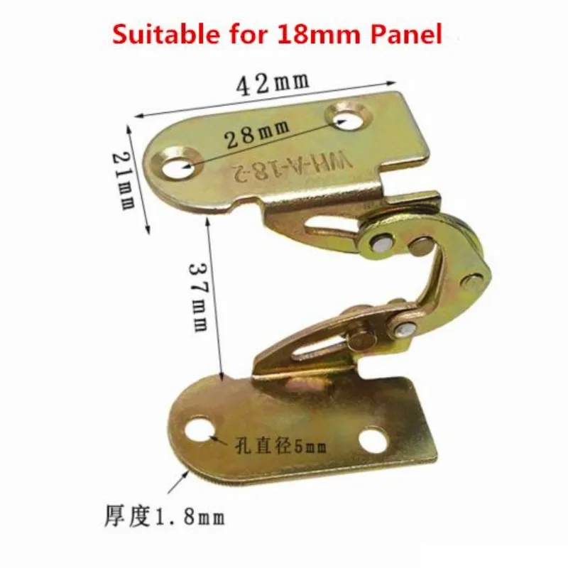 2Pcs/2set Multi-function 180 Degree Dining Table Flap Hinge Hidden Foldable  Folding Flip  Desk Furniture Hardware Accessories