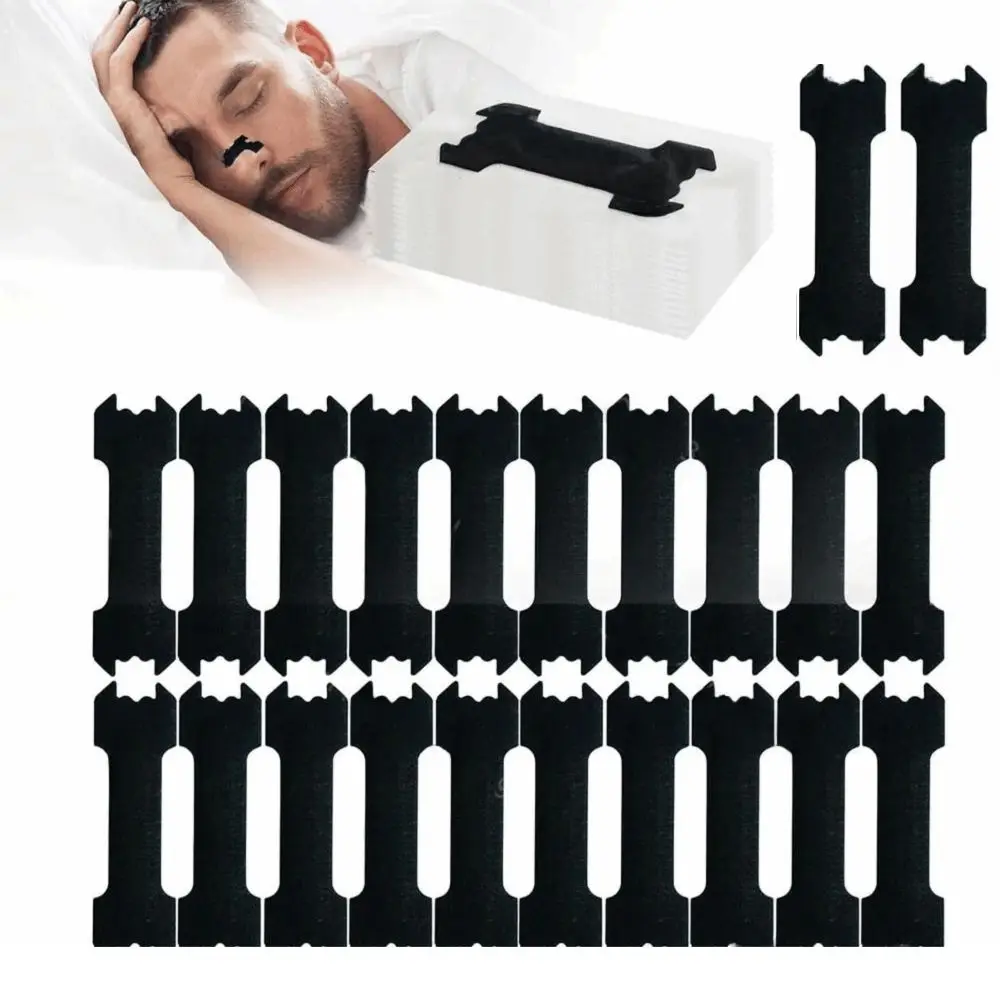 30 pçs tiras de nariz hipoalergênicas respirável não invasivo anti-ronco adesivo congestão nasal melhor sono tira