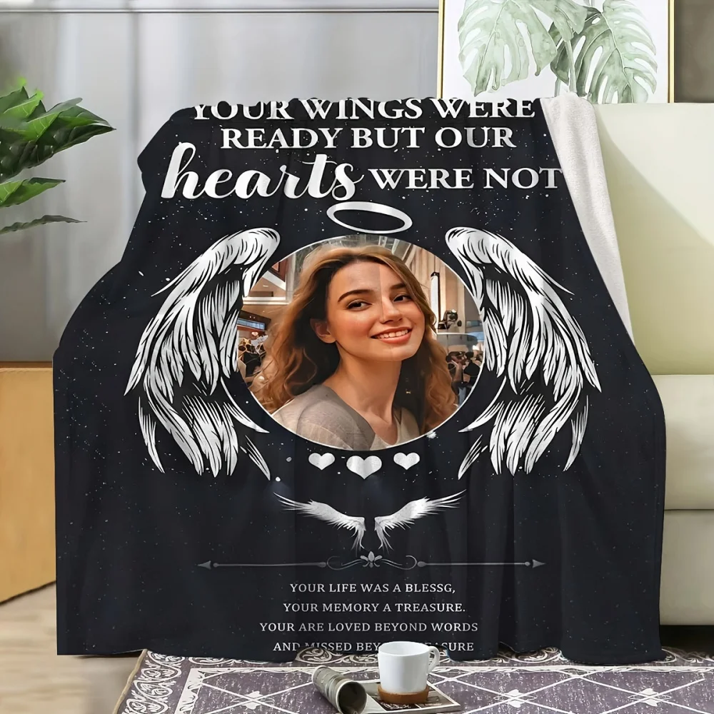 1pc Custom Photo Flannel Blankets 