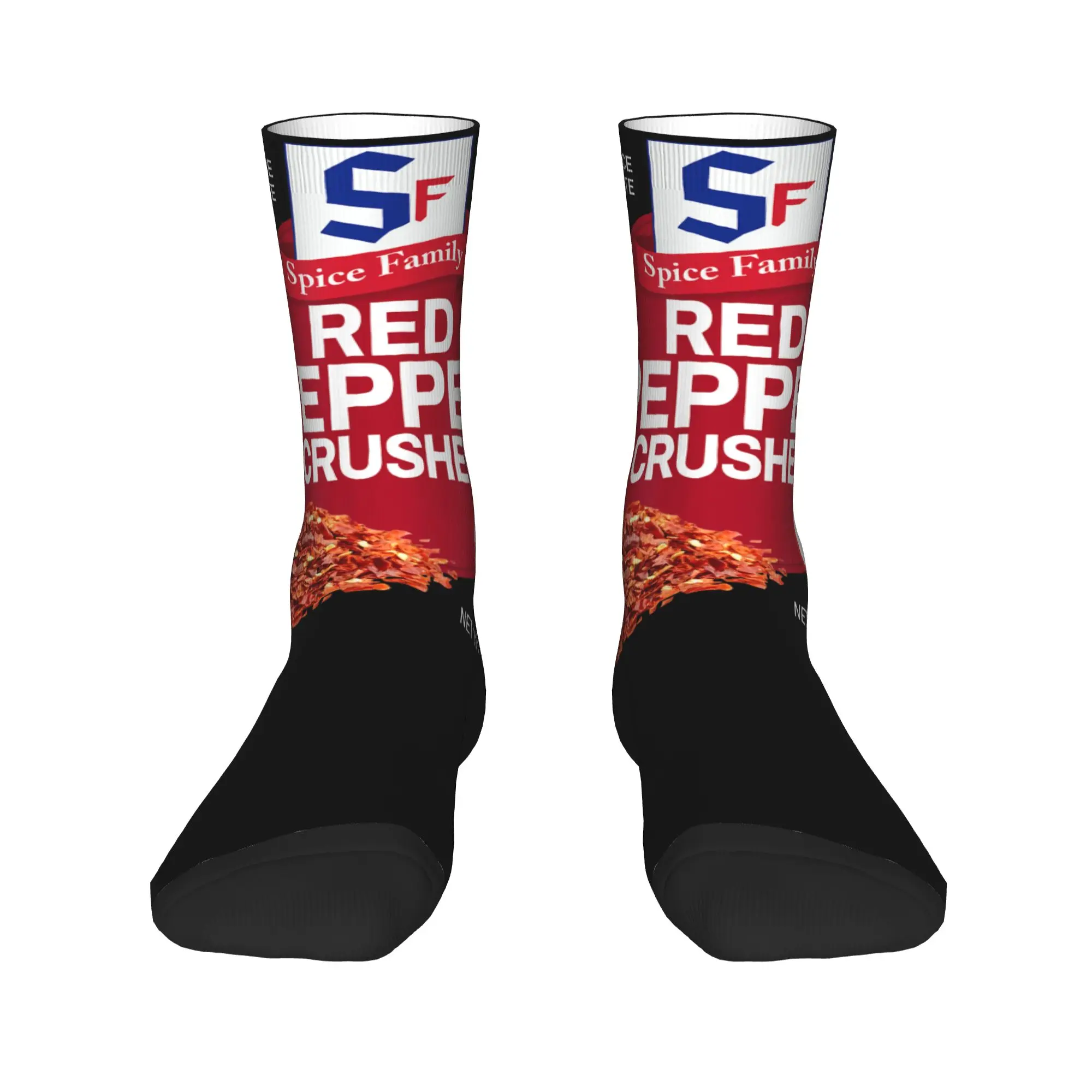 الفلفل الأحمر سحق التوابل مجموعة الأسرة مطابقة هالوين الجوارب جوارب مضحكة الخريف النساء الرجال الجوارب تنفس الجرافيك الجوارب