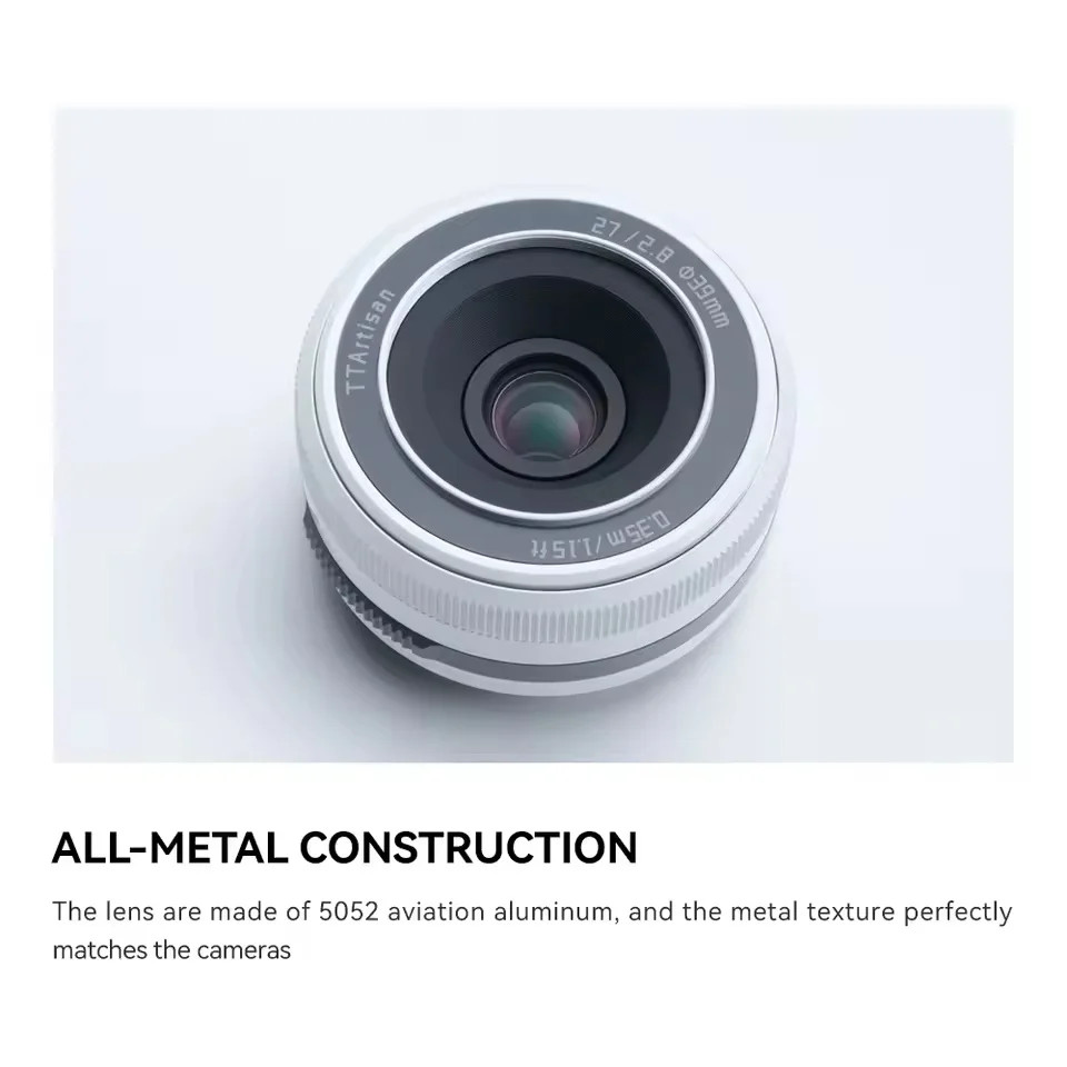 TTArtisan AF 27mm F2.8 APS-C Full Frame AutoFocus Lens for Sony A5000 A7RIII ZVE10 Fuji XA7 XT30 XT100 XE4 Nikon Z50 Z5 ZFC