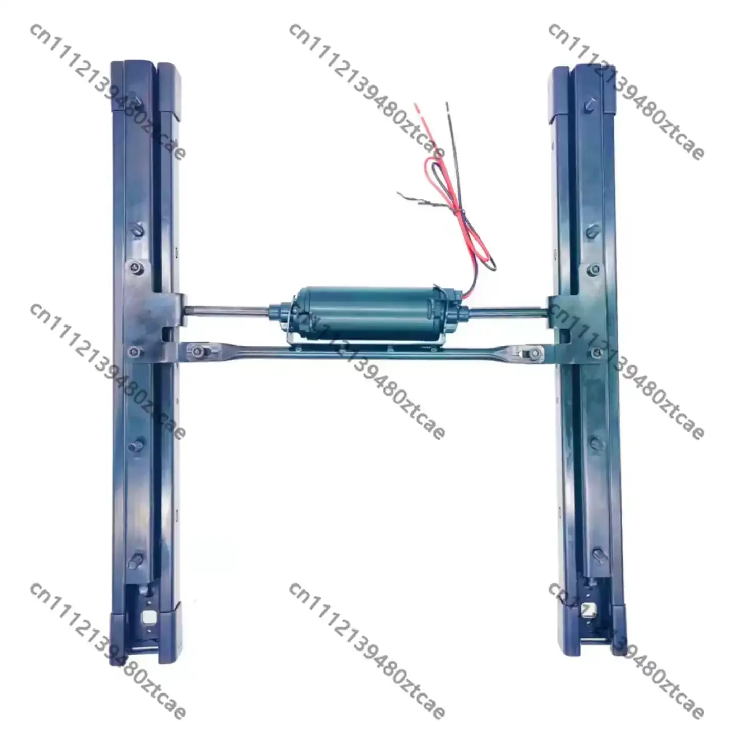 Car Aviation Seat Electric Slide Track With Flexible Shaft 255mm Stroke 350mm Center Spacing Seat Adjustment Accessory