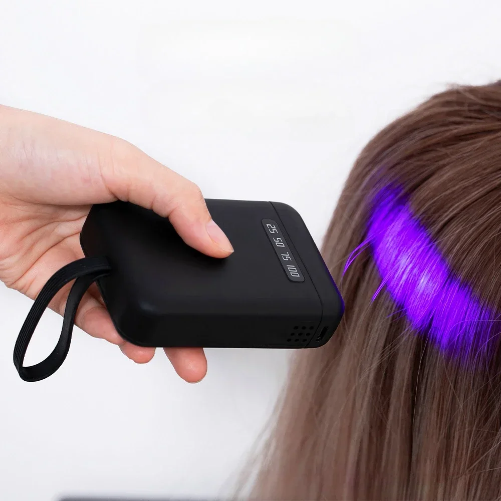 

Hair Extension V-Light LED Handheld UV Lamp Rechargeable Fast Grafting UV Hair Extension Machine High Power UV Curing Lamp