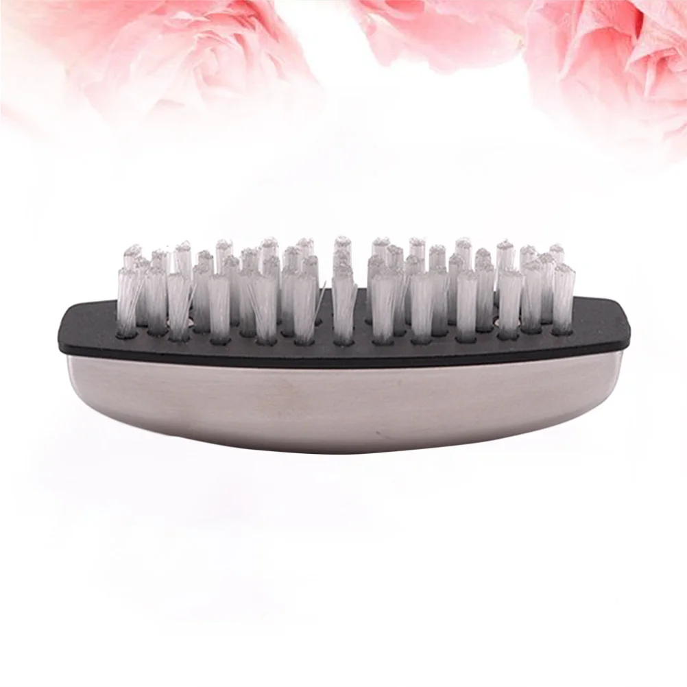 

2pcs Stainless Steel Nylon Cleaning Compact Soft Bristle For Home Gap Detail Cleaning Tool Nail Brush Hand Brush Nail Cleaner