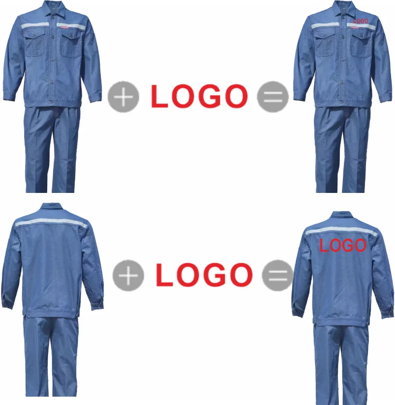 Workwear denim, strong and wear-resistant work clothes, multi-pocket labor protection clothes, personalized logo customization