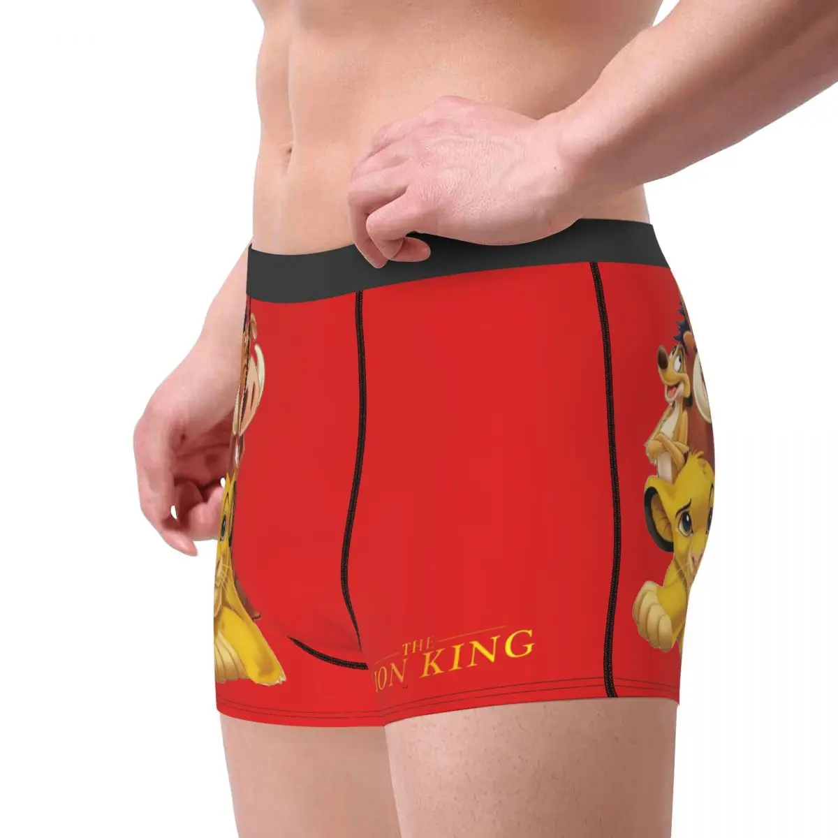 Disney｠The Lion King｠Film Simba Timon And Pumbaa Classic Underpants Cotton Panties Men\'s Underwear Comfortable Boxer Briefs