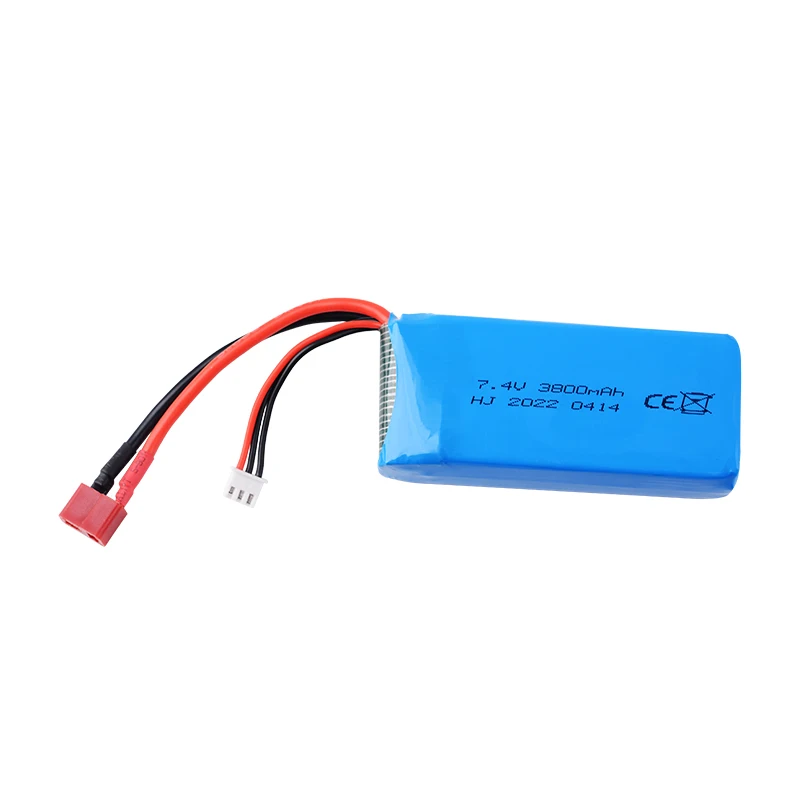 7.4V 3800mAh Lipo Battery T Plug with charger for Wltoys 144001 144010 124017 124018 124019 12428 R/C toys car parts 2S