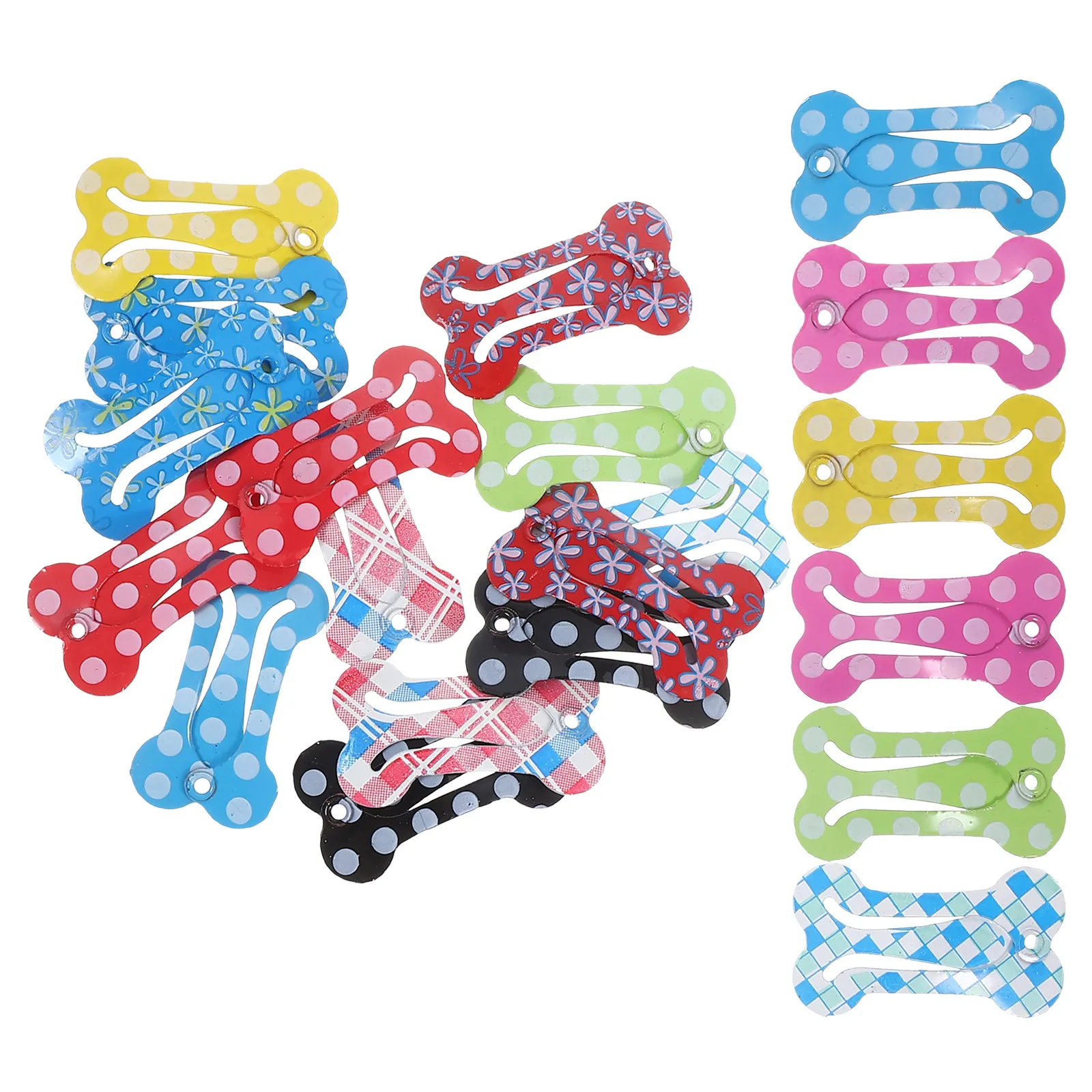 

20 шт. заколок для собак в форме косточки из высококачественного материала, надежная фиксация, без дискомфорта, идеально подходят для повседневной носки, праздничных нарядов, фотосессий