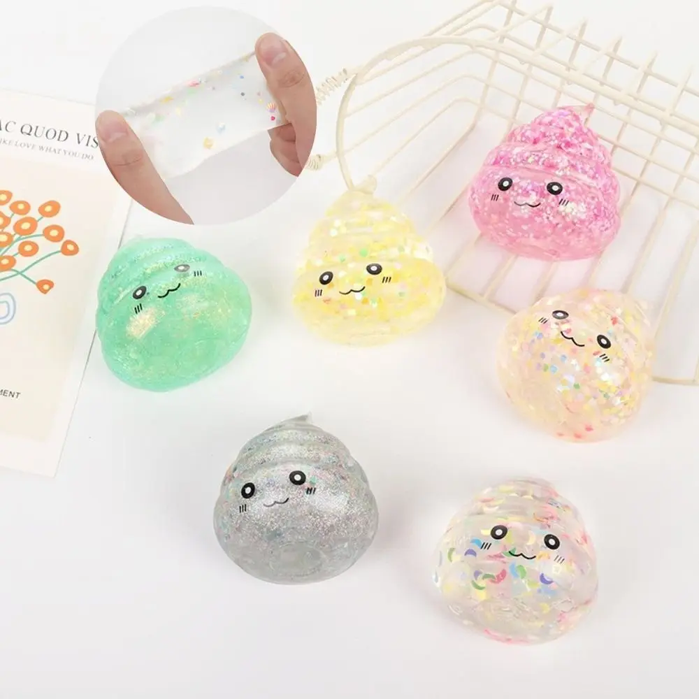 New Slow Rebound Poo Maltose Pinch Blingbling Soft Poo Squeeze Toy Gift Decompression Toy