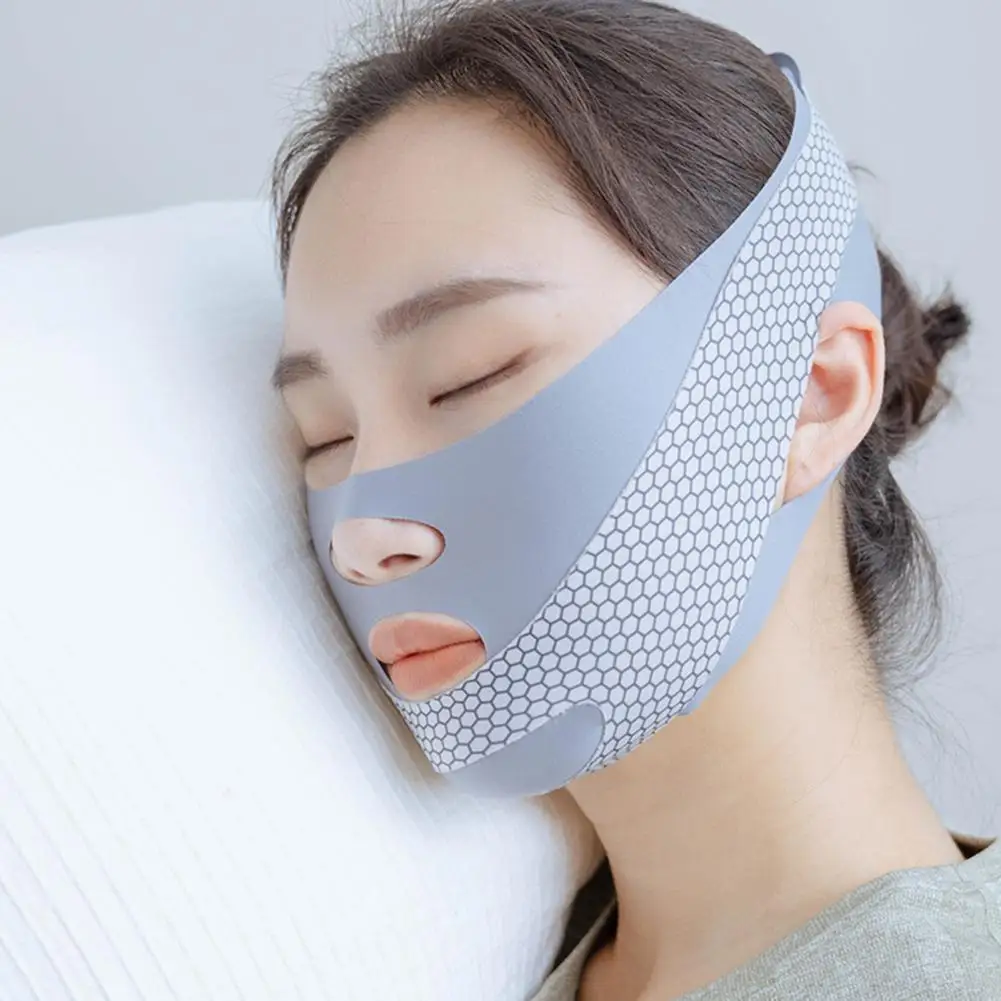 Face Lifting Strap V Line Innovative Honeycomb Structure Double Chin Strap Adjustable Beauty Bandage Skin Care Beauty Tool