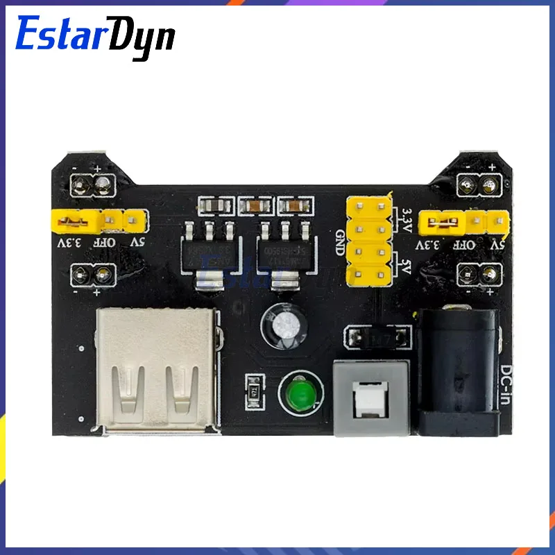 Estardyn 3.3V/5V MB102 Breadboard power module+MB-102 830 points Solderless Prototype Bread board kit +65 Flexible jumper wires