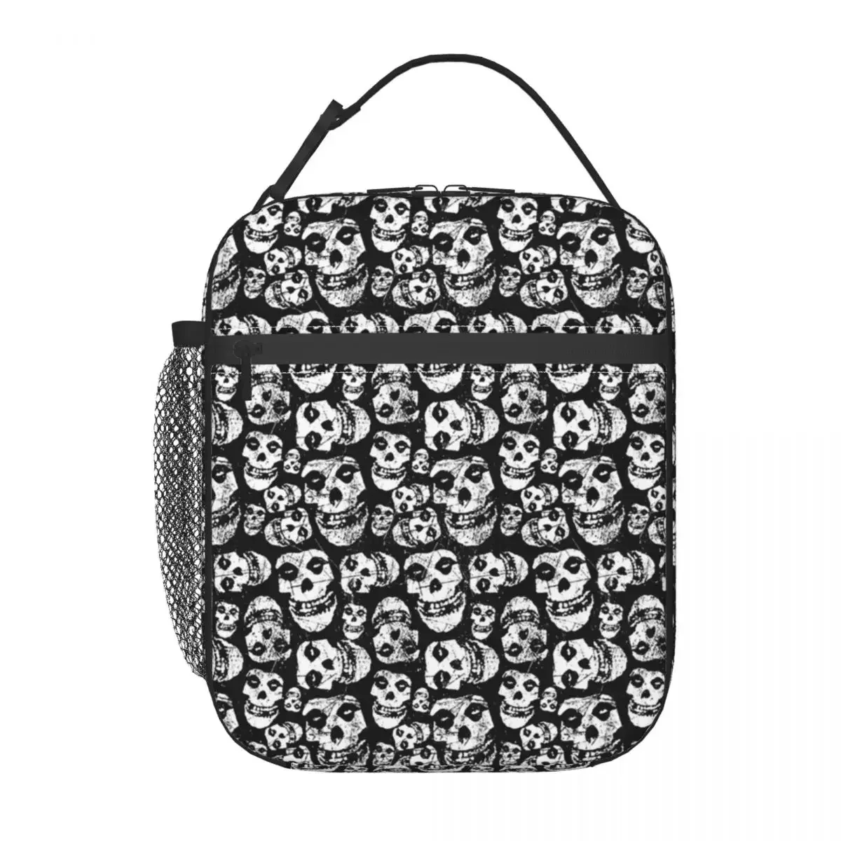 Misfits Skull Insulated Lunch Bags Thermal Bag Reusable Portable Lunch Box Tote Food Handbags Office Travel