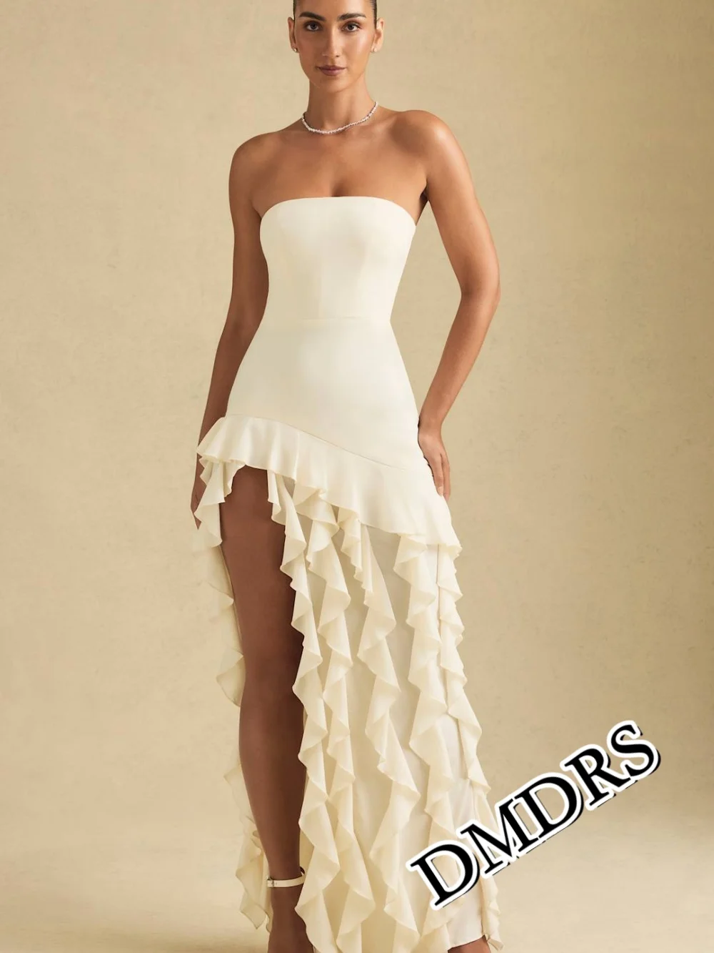 

DMDRS Романтическое шифоновое платье для выпускного вечера 2026 Очаровательное вечернее платье без рукавов Классическое платье трапециевидной формы длиной до пола Vestidos De Novia