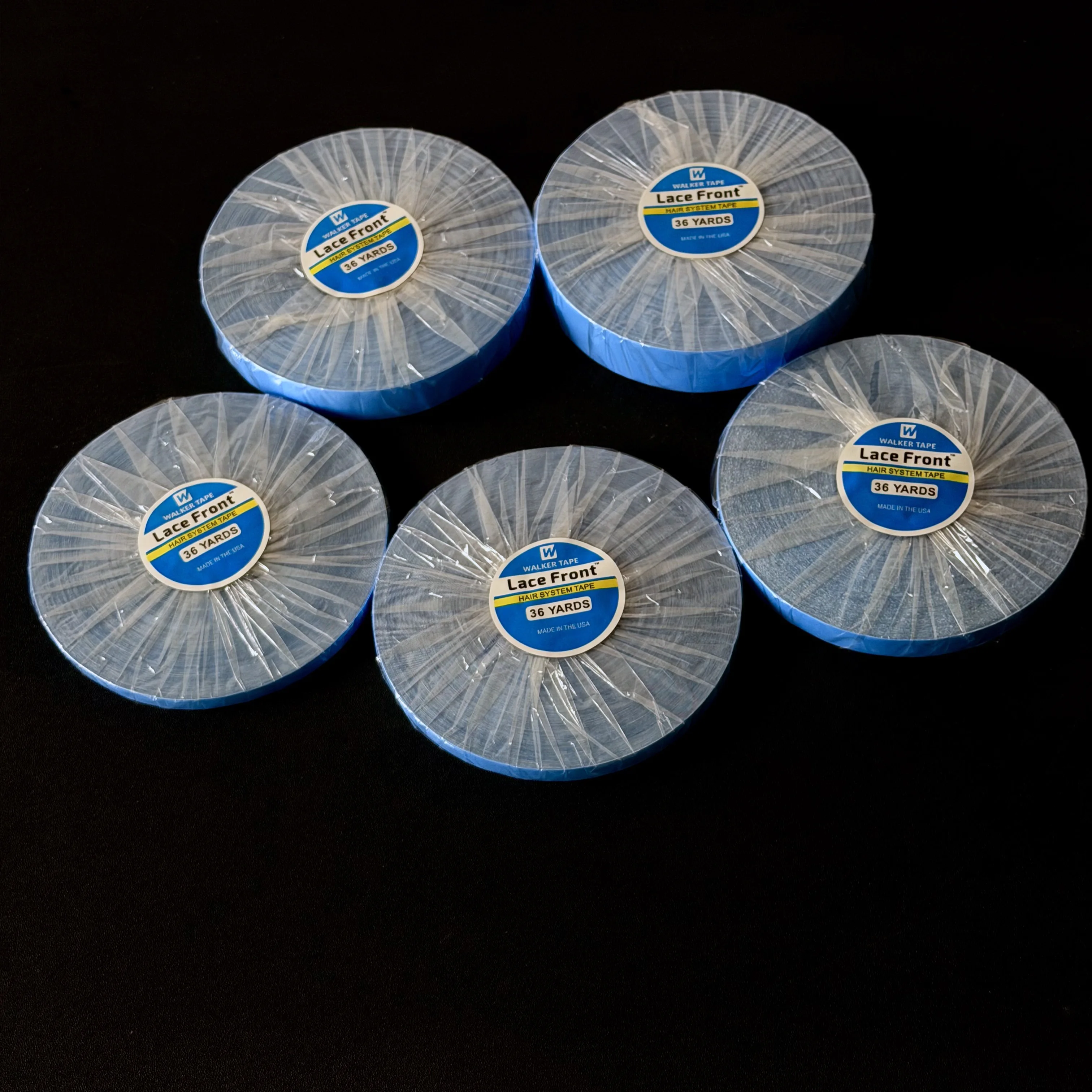 36Yards Hair System Tape Double Side Walker Tape 0.8CM Blue Lace Front Wig Tape For Toupee Sweatproof Ultra Hold Wig Tape 2.54CM image 3