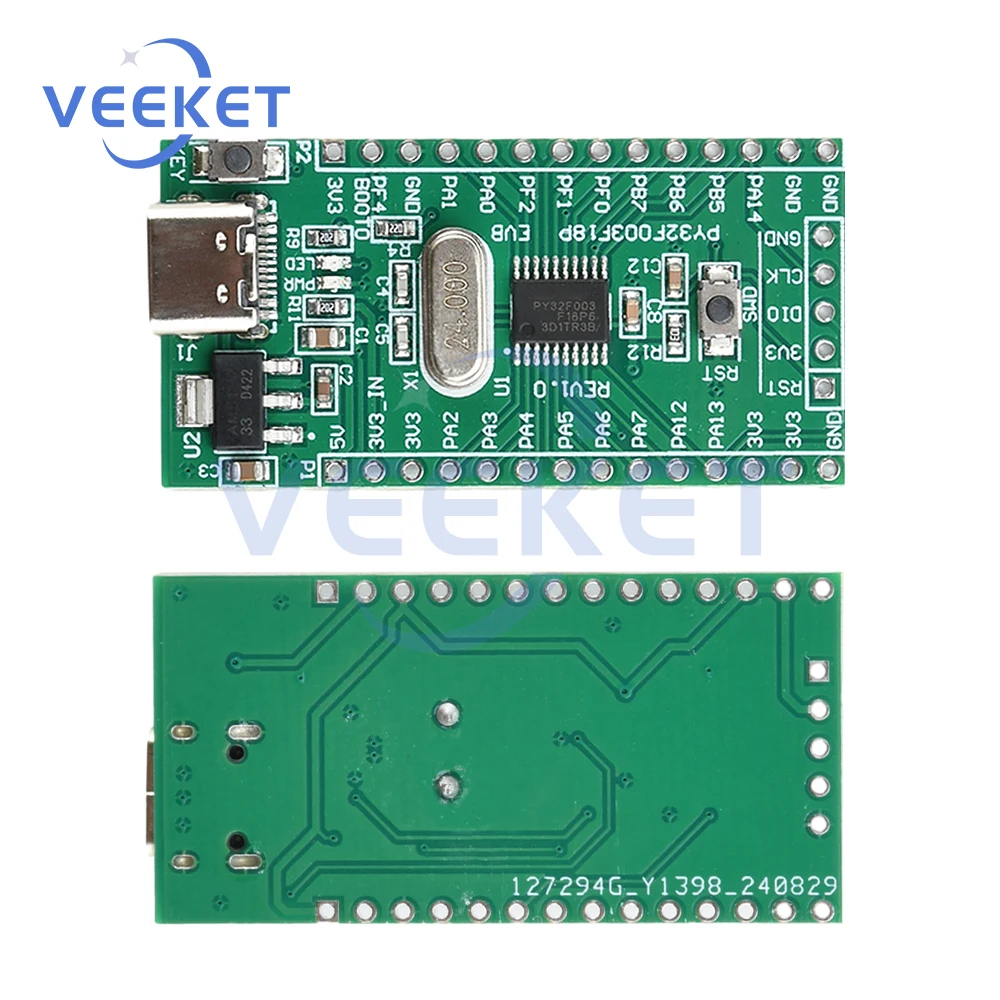 32-bit ARM Cortex-M0+ Inner Core PY32F003F18P6TU 32MHz Development Board Py32F003 Microcontroller System Board Development Board